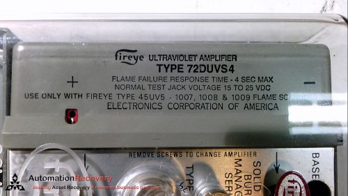 FIREYE 72D40 ULTRAVIOLET SELF-CHECK AMPLIFIER