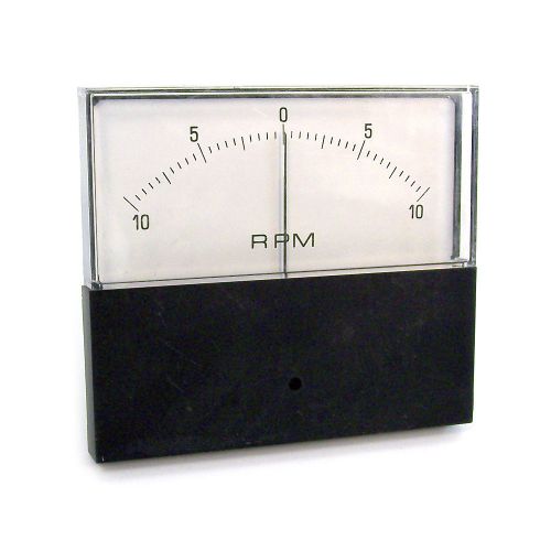 EIL Insturments 10-0-10 RPM Panel Meter Gauge