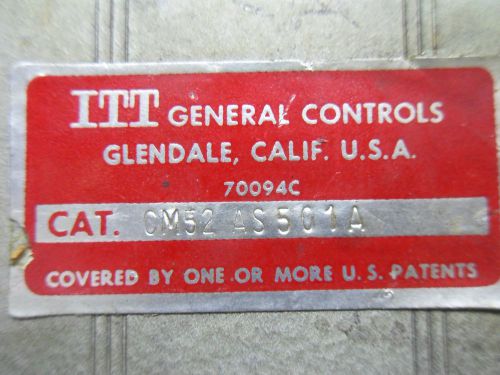 (PK-1) 1 USED ITT GENERAL CONTROLS CM52 AS501A COUNTER