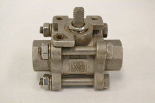 SHARPE CWP 1000 STAINLESS SOCKET WELD 1/4 IN BALL VALVE B321621