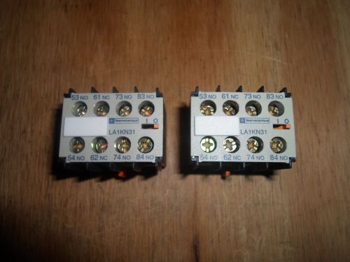TELEMECANIQUE LA1KN31 AUXILIARY CONTACT (NEW NO BOX) LOT OF 2