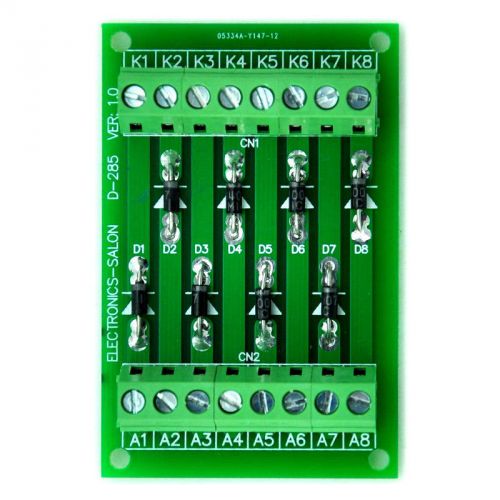 1 amp 1000v 8 individual diode module board, 1n4007. for sale