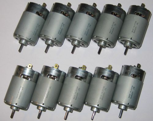 10 x mabuchi rs-555 ph motors - 12v - 4500 rpm - high torque motors - 5 poles for sale