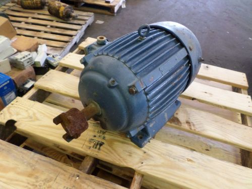 US ELECTRICAL MOTOR, 15 HP, 3 PH, FR 256U, V 220/440, RPM 3600, USED