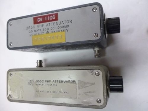 Hewlett-packard/agilent lot of two (2) 355c vhf attenuator         l610 for sale