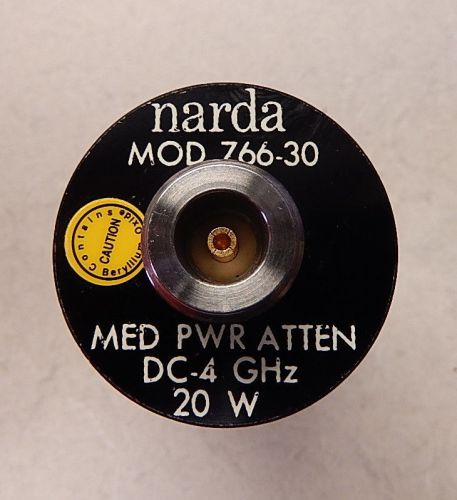 TESTED Narda 766-30 Med Power Attenuator DC - 4 GHz 20W N(m/f) 174