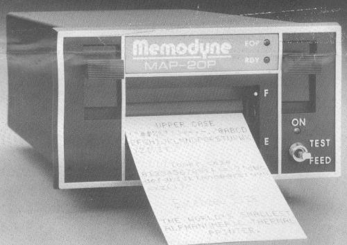 Memodyne map-20p alphanumeric thermal printer for sale