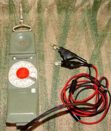Vintage northern telecom itt lineman rotary test phone rd 1967 butt set tested for sale
