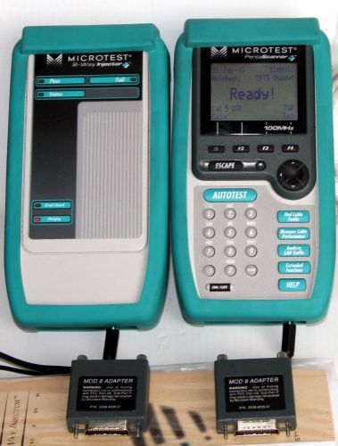 Microtest (now Fluke) PentaScanner Cable Tester with 2-Way Injector