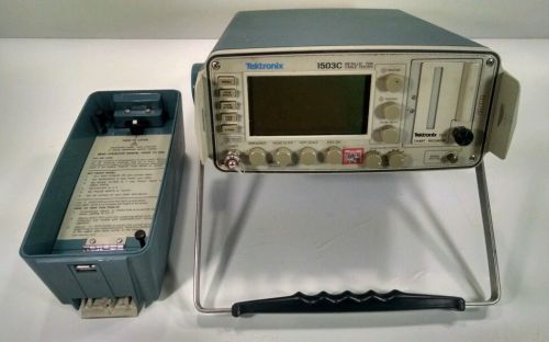 TEKTRONIX 1503C METALLIC TIME DOMAIN REFLECTOMETER w/ Cables and Power Cord
