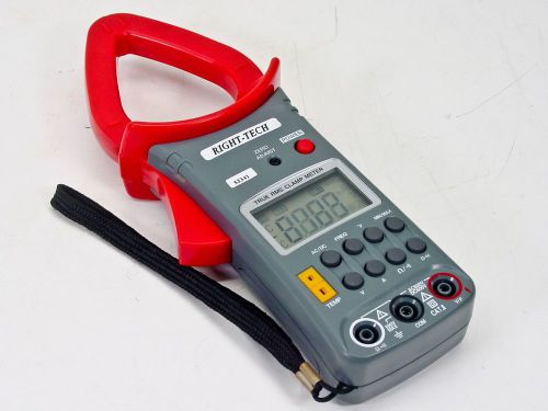 Right-Tech 53341  True Rms Clamp Meter AC/DC Current to 600A, 3-3/4 Digit LCD