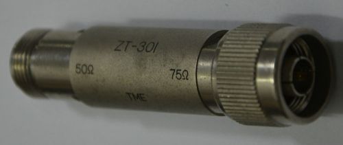 TME ZT-301 75 ohm male to  50ohm female N N  Type adapter