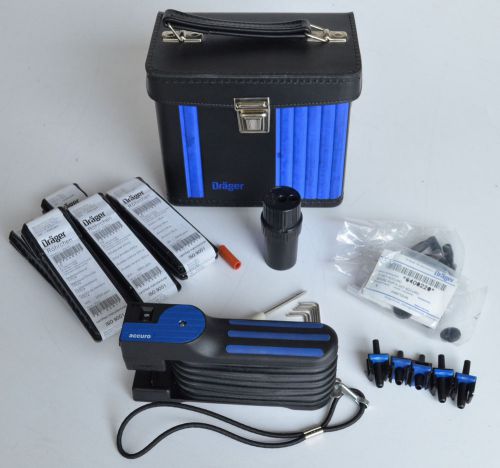 DRAGER Accuro Gas Detector Pump Kit with Detection Samples and Hard Case