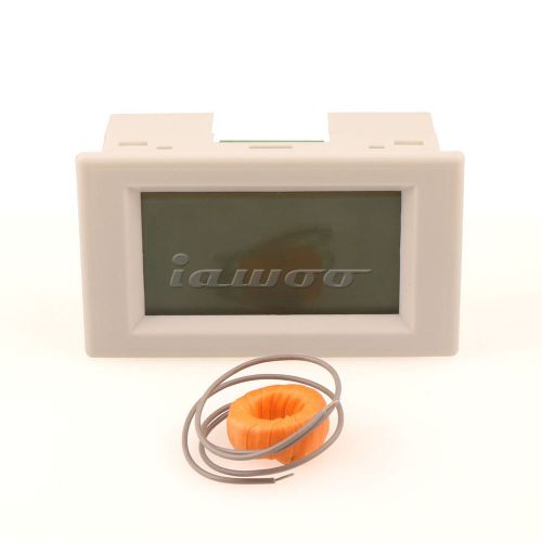 Digital Electrical AC Ammeter Gauge 0-19.99A Current Panel Meter LCD Monitor
