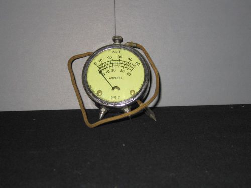 Vintage Readrite Meter Works Model No. 35 Volt/Amp meter Circa 1920