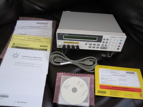 New !! agilent 4263b - op 001 and 002!! certificate of calibration by agilent for sale