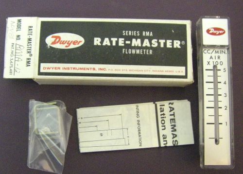DWYER RATE-MASTER RMA-12 FLOW METER NEW IN BOX FREE SHIPPING!