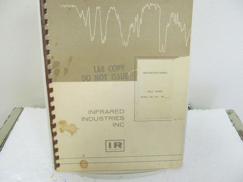 Infrared Ind. 501 Bias Supply Instruction Manual w/diagrams