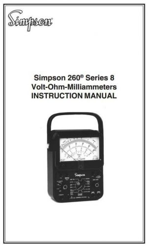 Simpson 260 Series 8 Instruction Manual