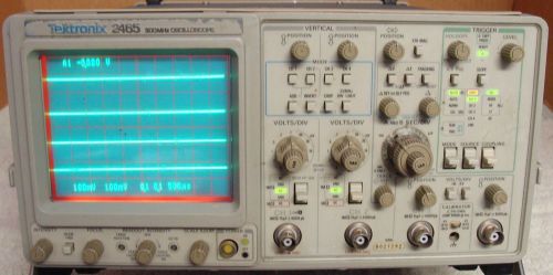 Tektronix 2465 300 mhz digital oscilloscope w/ manuals!  calibrated  ! for sale