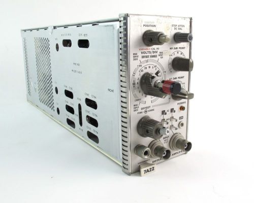 Tektronix 7A22 Oscilloscope Differential Amplifier Plug In DC-1 MHz
