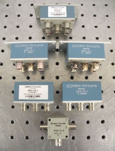 C112410 mini-circuits (2) zdc-10-1 coupler (1) zfsc-2-2 &amp; (3) zsc-4-1 splitters for sale