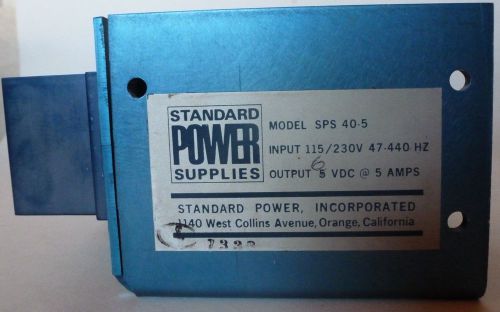 STANDARD POWER MODEL SPS 40-5 DC POWER SUPPLY NEW!!
