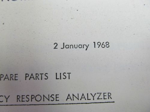 WESTON DA410 Transfer Function Analyzer Instruction Manual c1965, Rev 8/68
