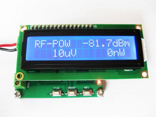 Rf power meter 0-500mhz  -80 ~10 dbm + 1602 backlight lcd for sale