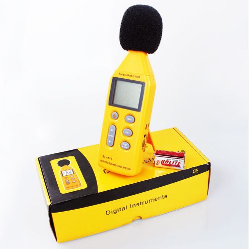 40-130dB Digital Sound Noise Level Meter Decibel Pressure Logger Portable LCD