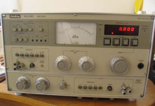 Anritsu Selemo MS330A Microwave dBm Meter 220volt