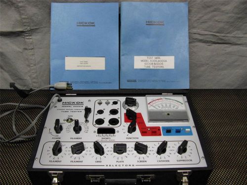 Hickok 6000b dynamic mutual conductance tube tester excellent &amp; unused condition for sale