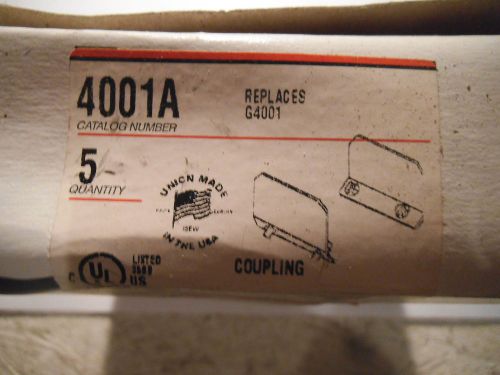 Wiremold 4001a coupling- pack of 5 - new for sale
