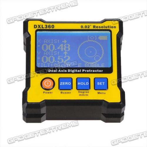 Dxl360 digital protractor inclinometer level box 0.02 resolution e for sale