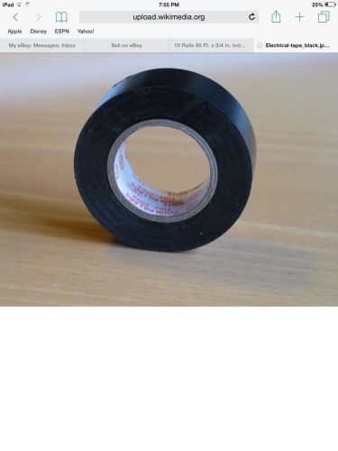 10 rolls electrical tape 60 ft x 3/4 industrial grade