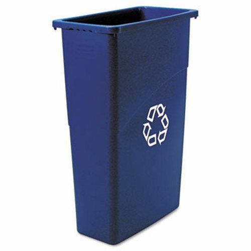 Rubbermaid 23 Gallon Slim Jim Recycling Container, Blue (RCP 3540-75 BLU)