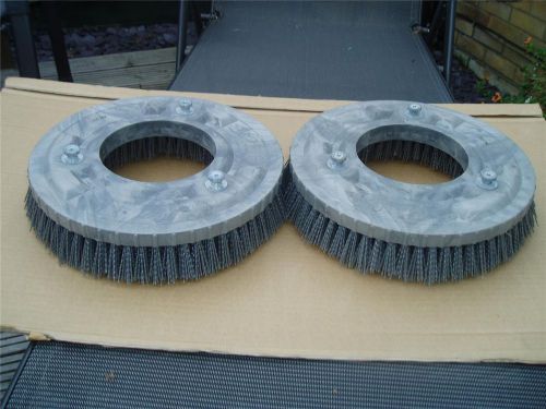 Nilfisk 12&#034; grit brush  part no 505762 for nilfisk scrubber dryers ( pair) for sale