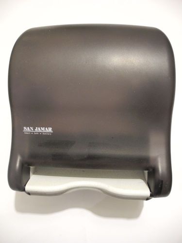 SAN JAMAR T8400TBK BLACK HANDS FREE PAPER TOWEL DISPENSER