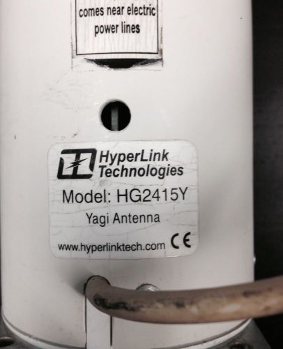 HyperGain HYPERLINK HG2415Y Yagi Antenna 4ft Plug Connector