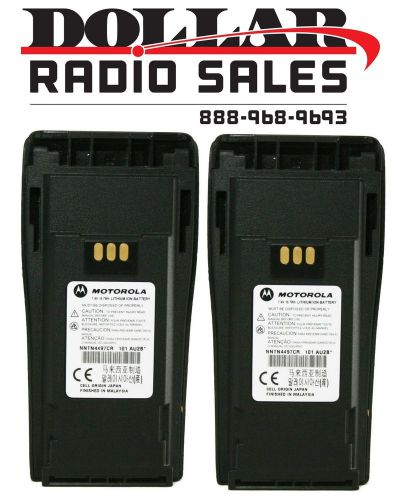 2 new oem 2250mah li-ion nntn4497 battery cp200 cp150 pr400 cp200xls radios   for sale