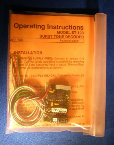 Selectone st-120 burst tone decoder for sale