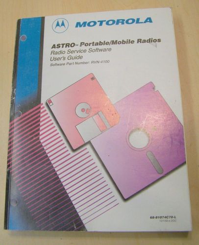 Motorola Manual ASTRO PORTABLE MOBILE RADIOS SERVICE USER GUIDE 68-81074C70-L