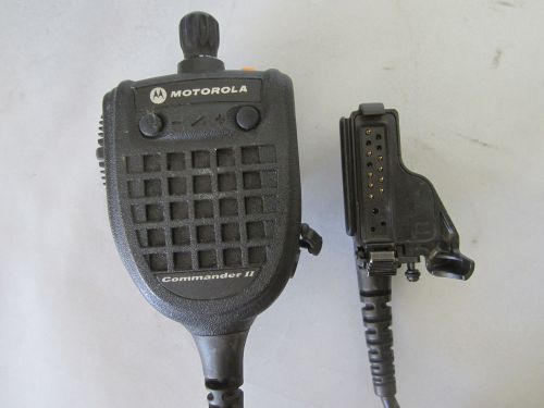 Motorola commander ii speaker mic rmn5089b 3.5 jack 16ch xts5000 xts3000 mt2000 for sale