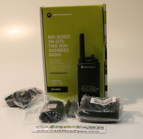 Motorola rdx series on-site two way business radio rdu2080d 8 chan no reserve for sale