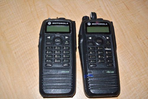 Lot of 2 motorola xpr 6500 uhf radio&#039;s for parts repair for sale