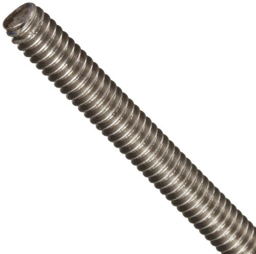 18-8 Stainless Steel Fully Threaded Rod, 1/4&#034;-20 Thread Size, 36&#034; Length, Right