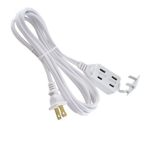 16/2 x 6&#039; white zip cord for sale