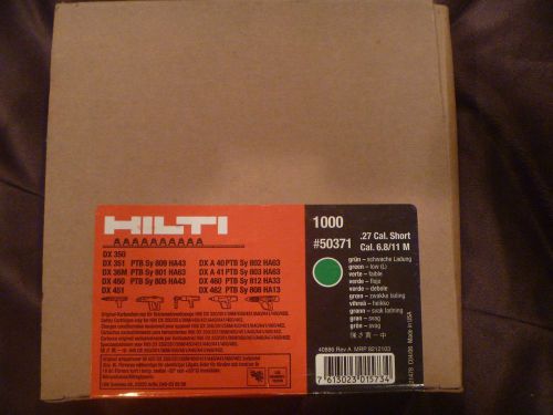 Hilti .27 cal short 6.8/11 m green 1000count for sale