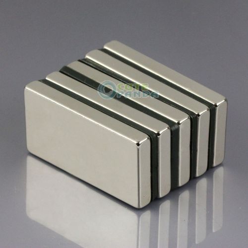 5pcs N50 Supper Strong Block Cuboid 40 x 20 x 5 mm Rare Earth Neodymium Magnet
