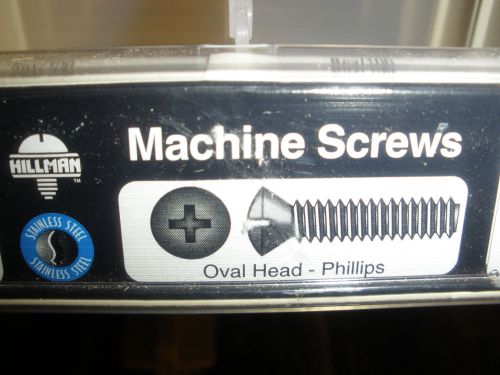 8-32 stainless steel oval head phillips screws (188) pcs. mixed length lot for sale